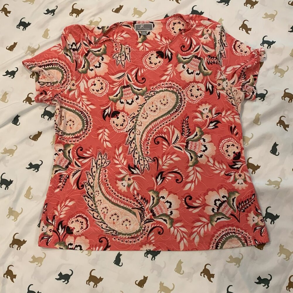 JM Collection Paisley Top